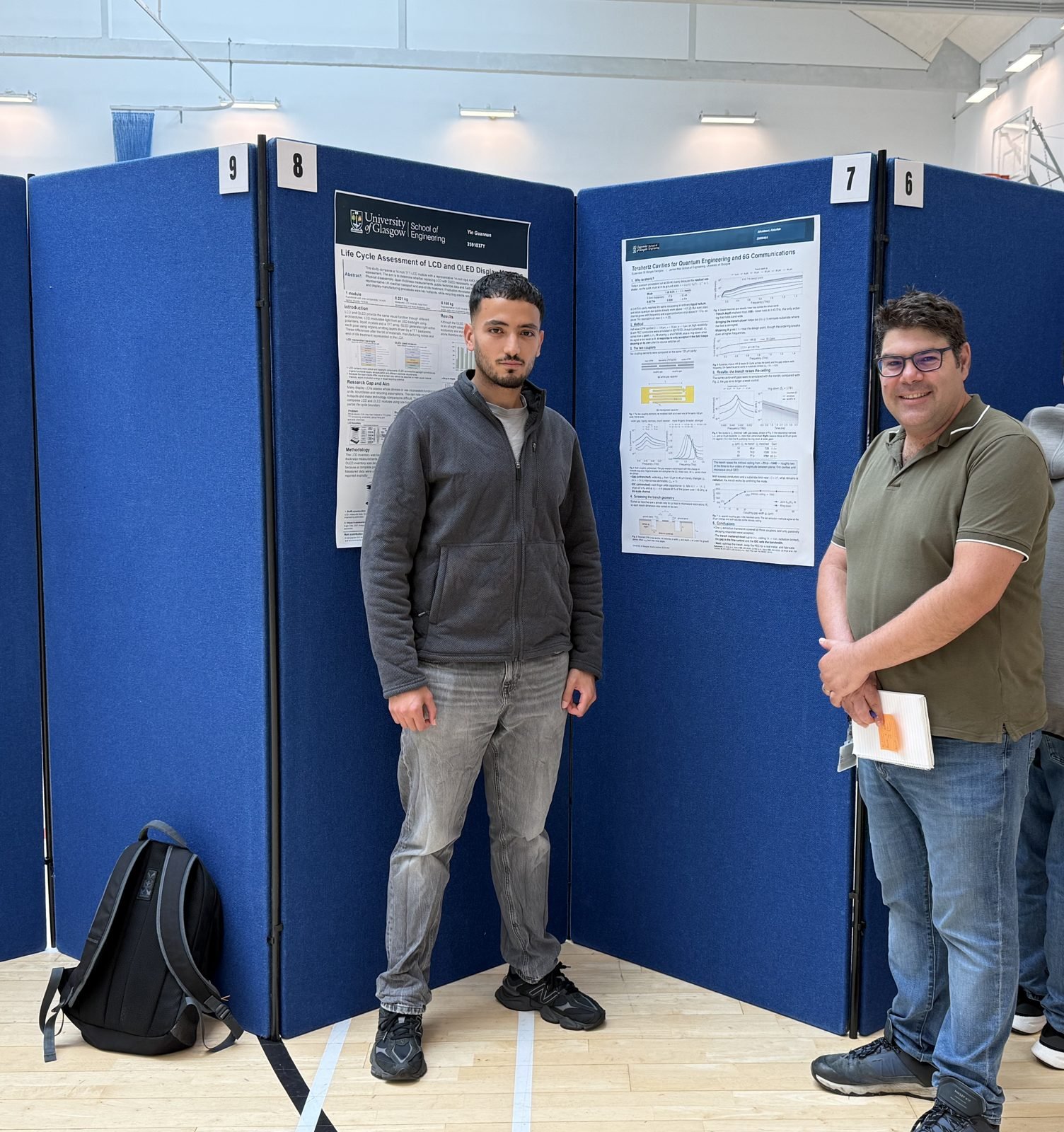 Abdullah Alkabbawi presents his MSc project poster